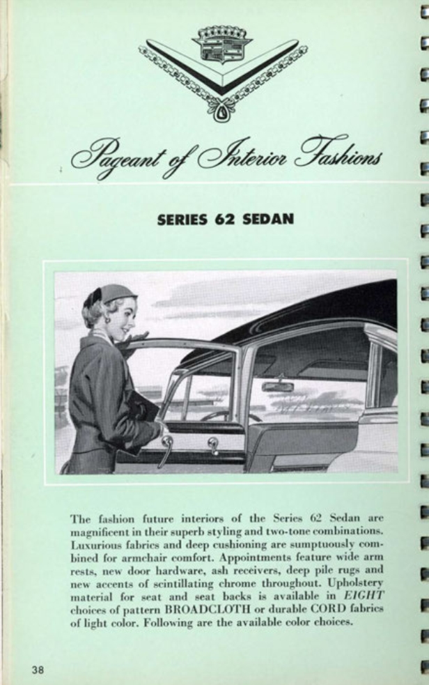 1953 Cadillac Salesmans Data Book Page 49